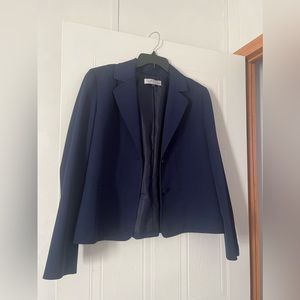 Kasper navy blue women’s blazer jacket